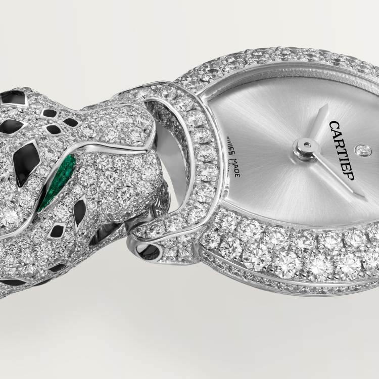 La Panthère de Cartier 腕表 标准 18K镀铑白金 石英