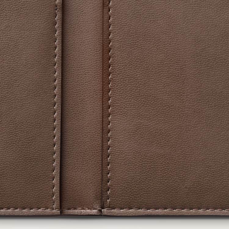 4信用卡皮夹，Must de Cartier系列 棕色 非动物性材质
