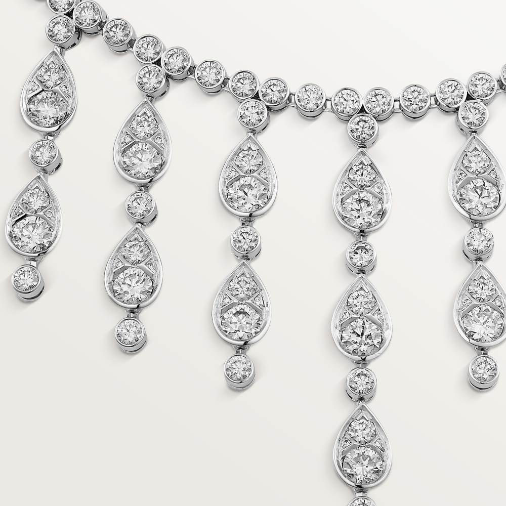 Pluie de Cartier项链，镶嵌钻石 18K白金