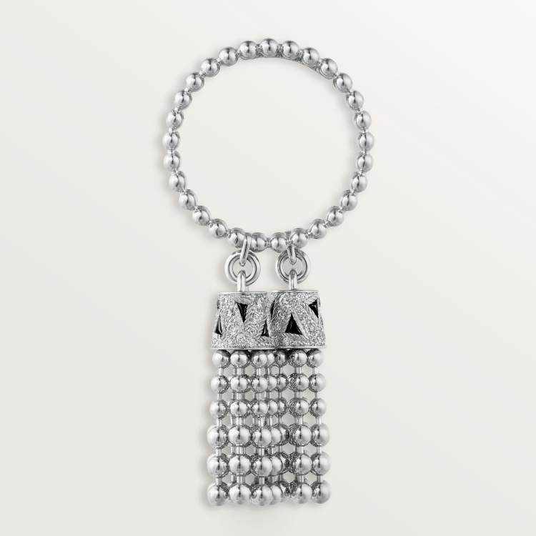Panthère de Cartier卡地亚猎豹戒指，镶嵌钻石 18K白金