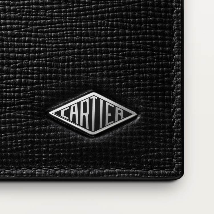 4信用卡皮夹，Cartier Losange系列 黑色 小牛皮