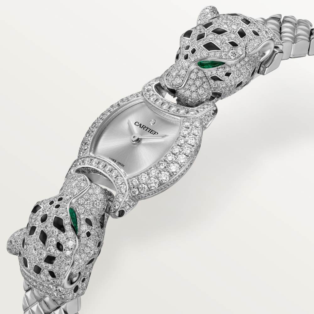 La Panthère de Cartier 腕表 标准 18K镀铑白金 石英