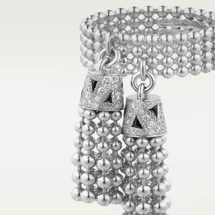 Panthère de Cartier卡地亚猎豹戒指，镶嵌钻石 18K白金