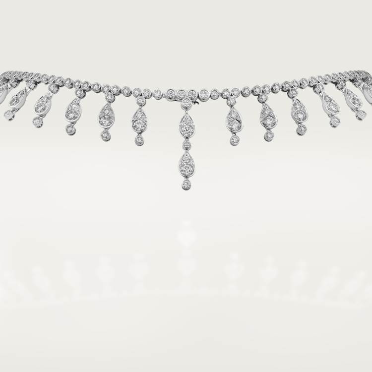 Pluie de Cartier项链，镶嵌钻石 18K白金