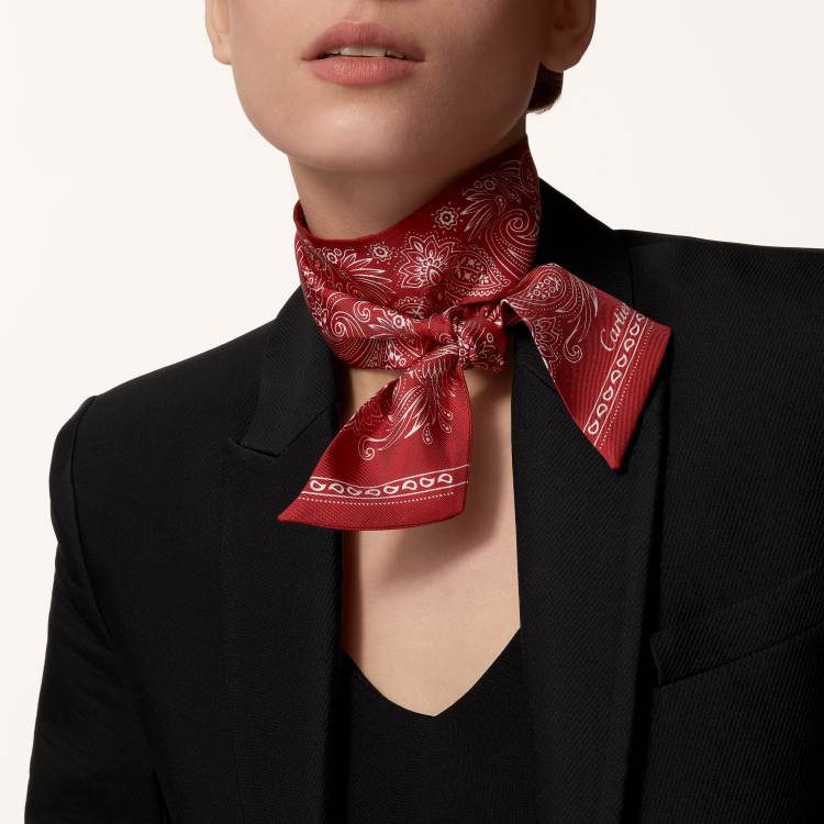 Double C Paisley Bandeau细丝巾
