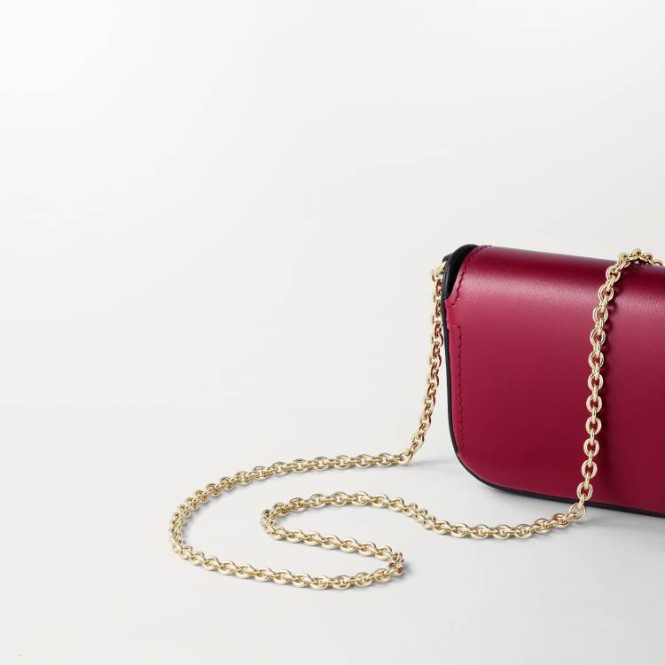 链条手袋，超小号款，C de Cartier系列 红色 小牛皮
