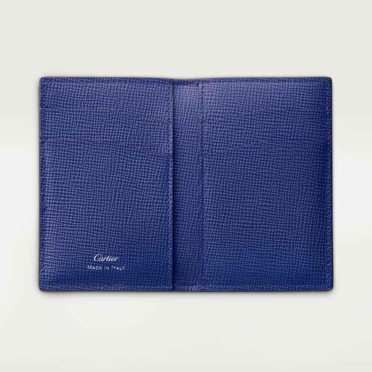 Cartier Losange系列4信用卡皮夹 蓝色 小牛皮