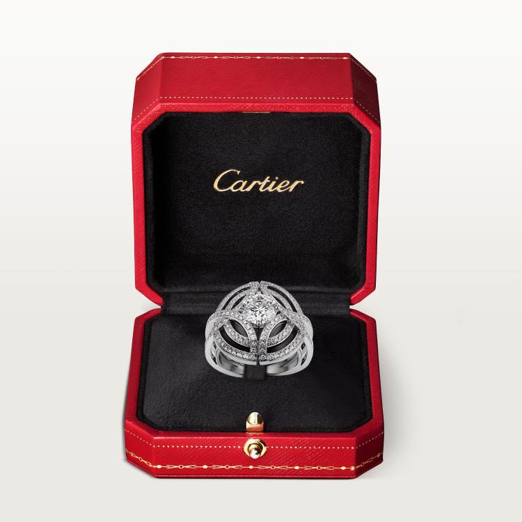 Galanterie de Cartier戒指 18K白金