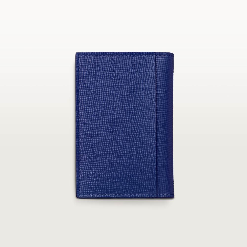 Cartier Losange系列4信用卡皮夹 蓝色 小牛皮