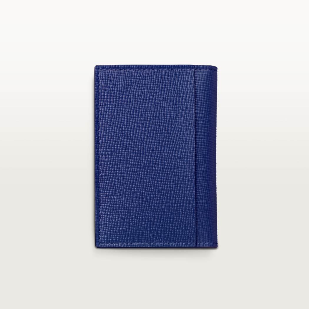 Cartier Losange系列4信用卡皮夹 蓝色 小牛皮
