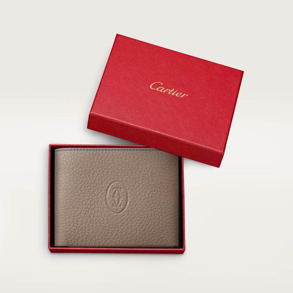 6信用卡皮夹，Must de Cartier系列 棕色 小牛皮
