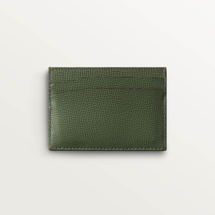 Cartier Losange系列双层卡片夹  绿色 小牛皮