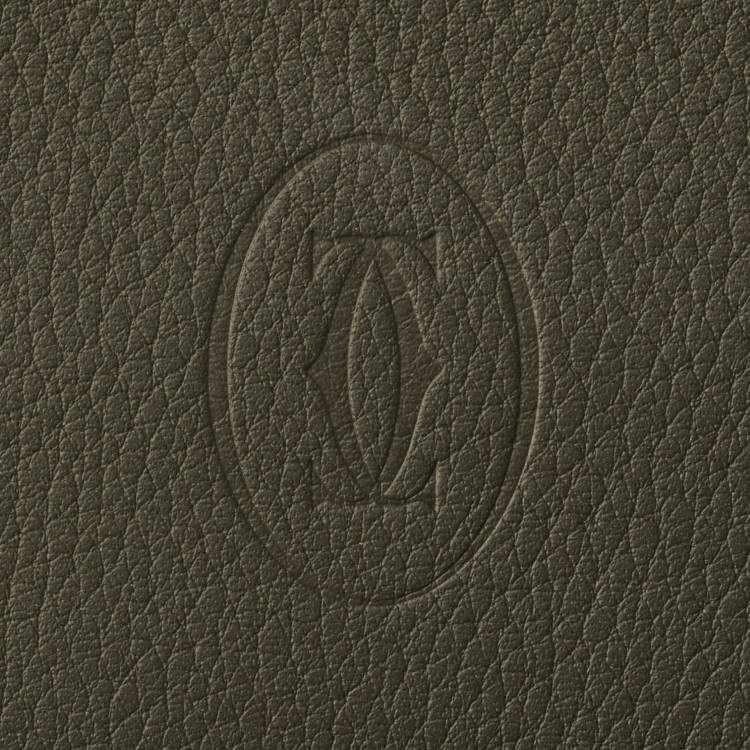 6信用卡短款皮夹，Must de Cartier系列 卡其色 小牛皮