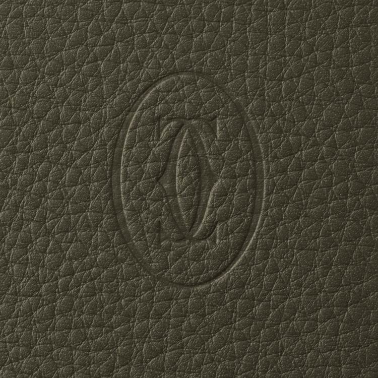 4信用卡皮夹，Must de Cartier系列 卡其色 小牛皮