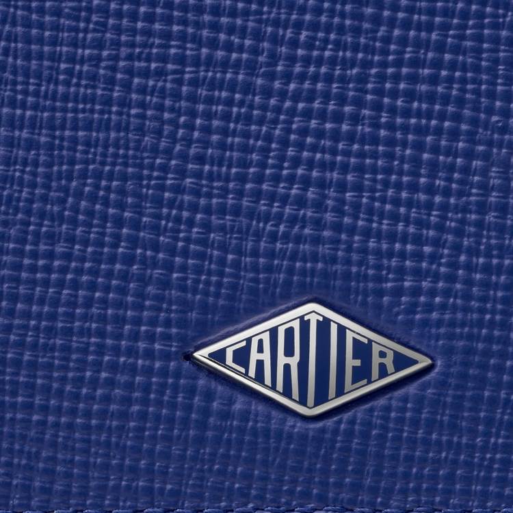Cartier Losange系列4信用卡皮夹 蓝色 小牛皮