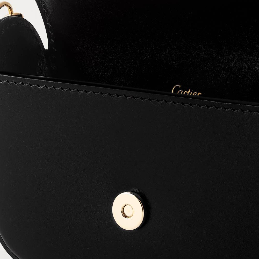 链条手袋，超小号款，C de Cartier系列 黑色 小牛皮