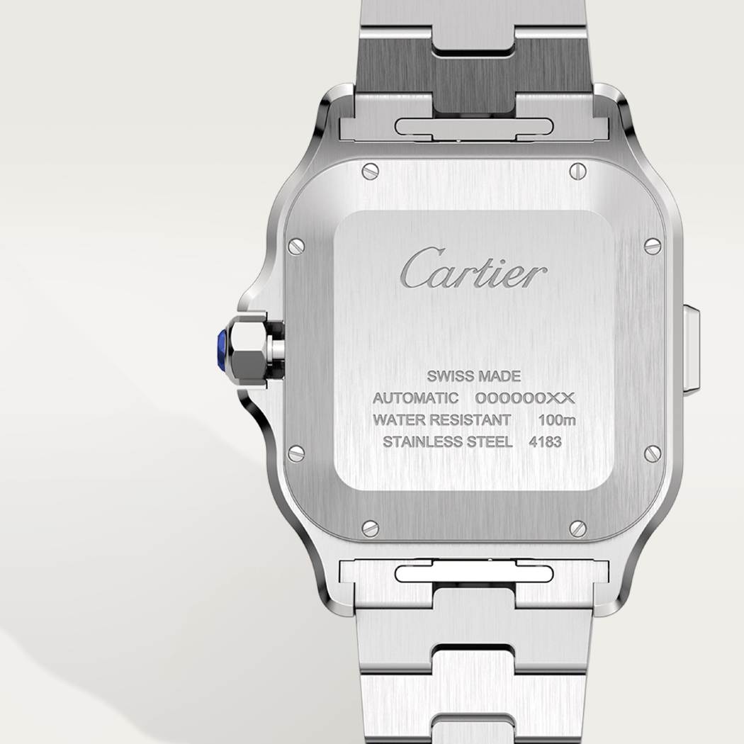 Santos de Cartier计时码表 XL K金 - 精钢色 自动上链