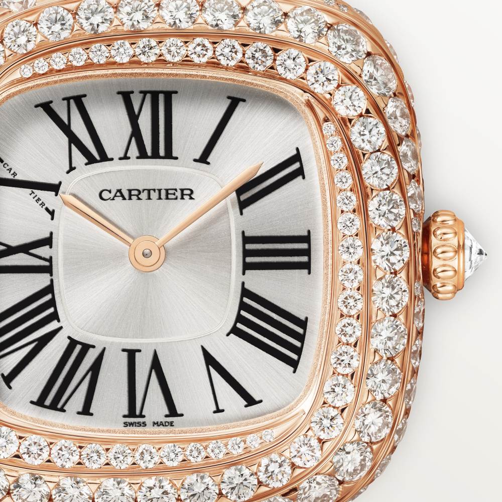 Coussin de Cartier腕表 中号款 18K玫瑰金 石英