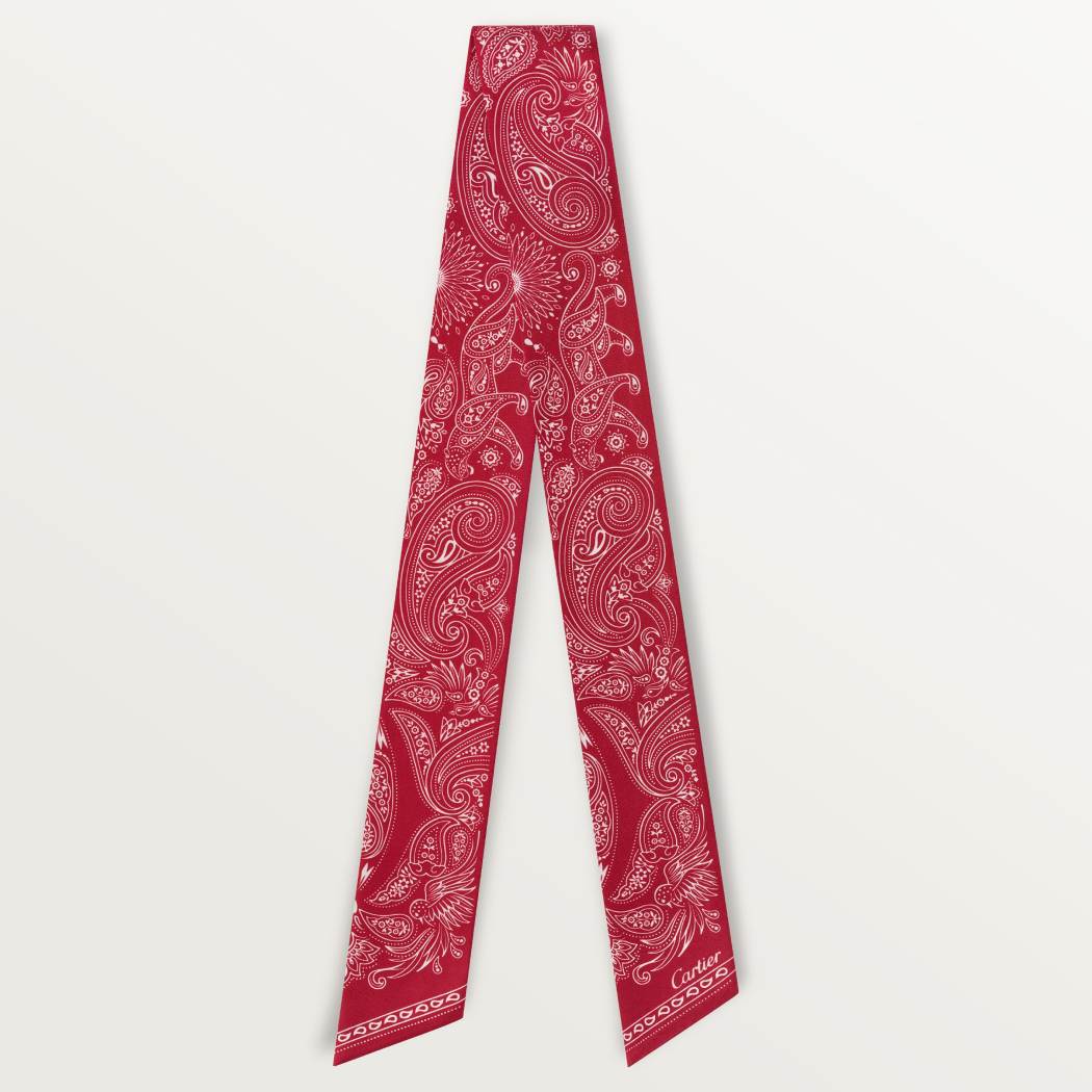 Double C Paisley Bandeau细丝巾