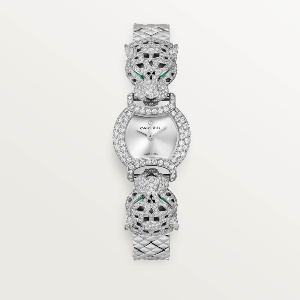 La Panthère de Cartier 腕表 标准 18K镀铑白金 石英
