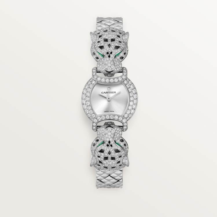 La Panthère de Cartier 腕表 标准 18K镀铑白金 石英