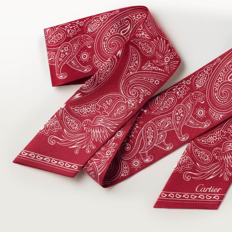 Double C Paisley Bandeau细丝巾