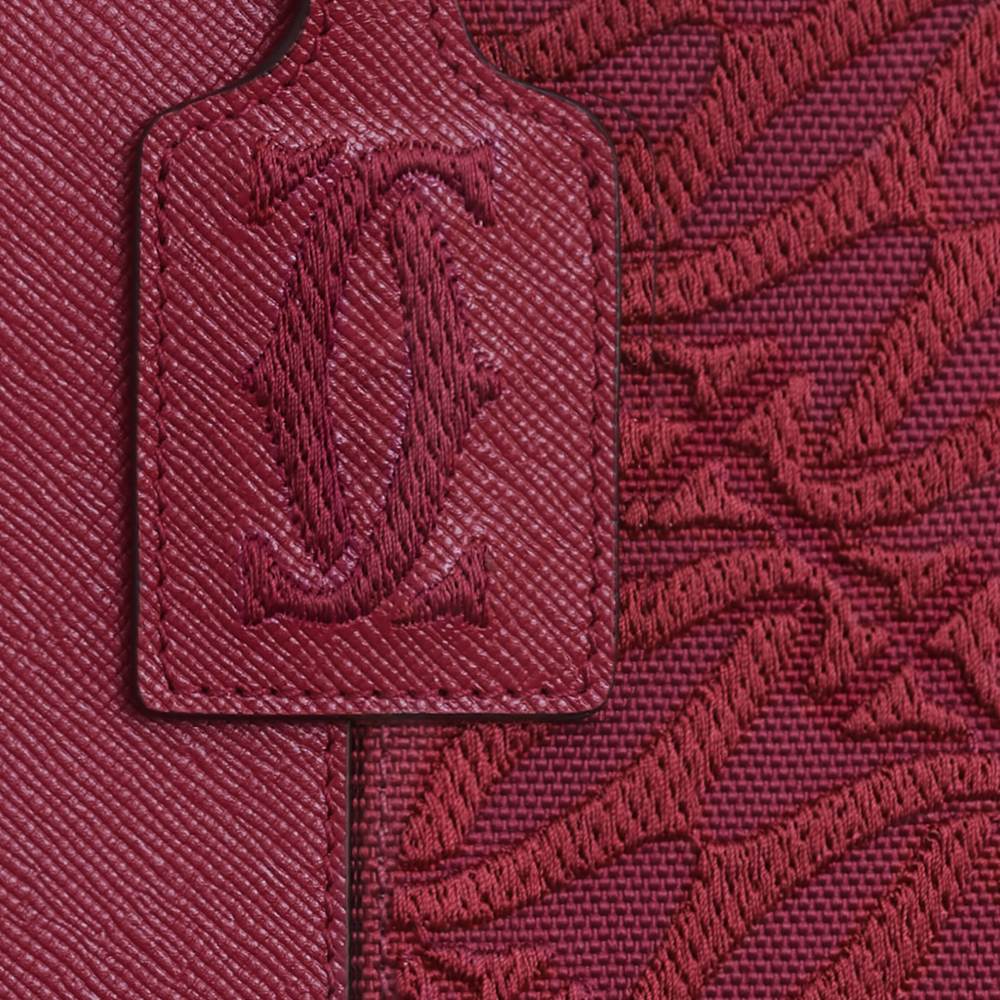C de Cartier系列托特手袋 樱桃红色 小牛皮