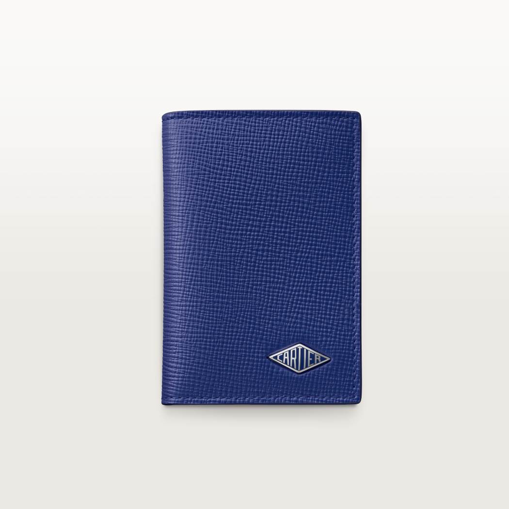 Cartier Losange系列4信用卡皮夹 蓝色 小牛皮