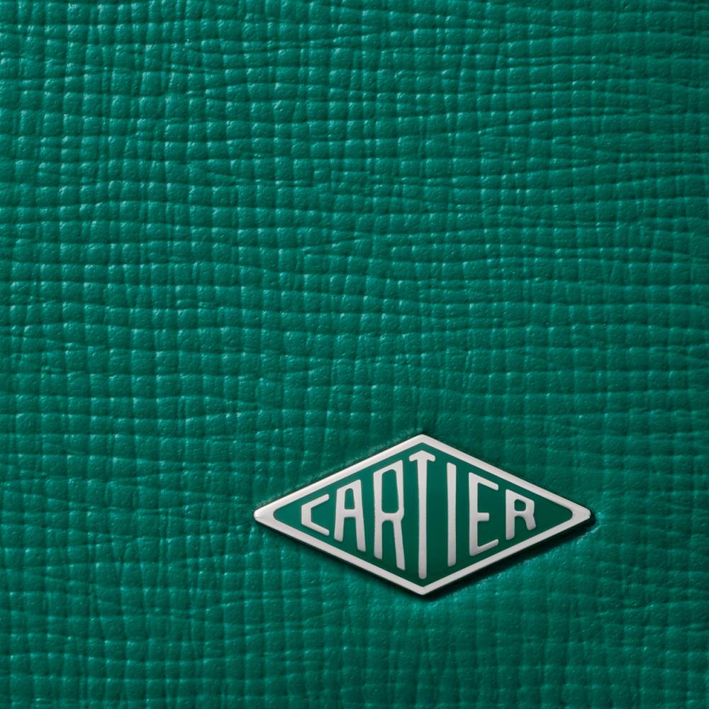 4信用卡皮夹，Cartier Losange系列 绿色 小牛皮