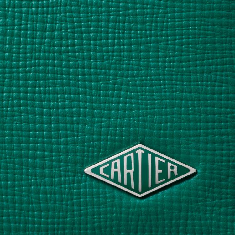 4信用卡皮夹，Cartier Losange系列 绿色 小牛皮