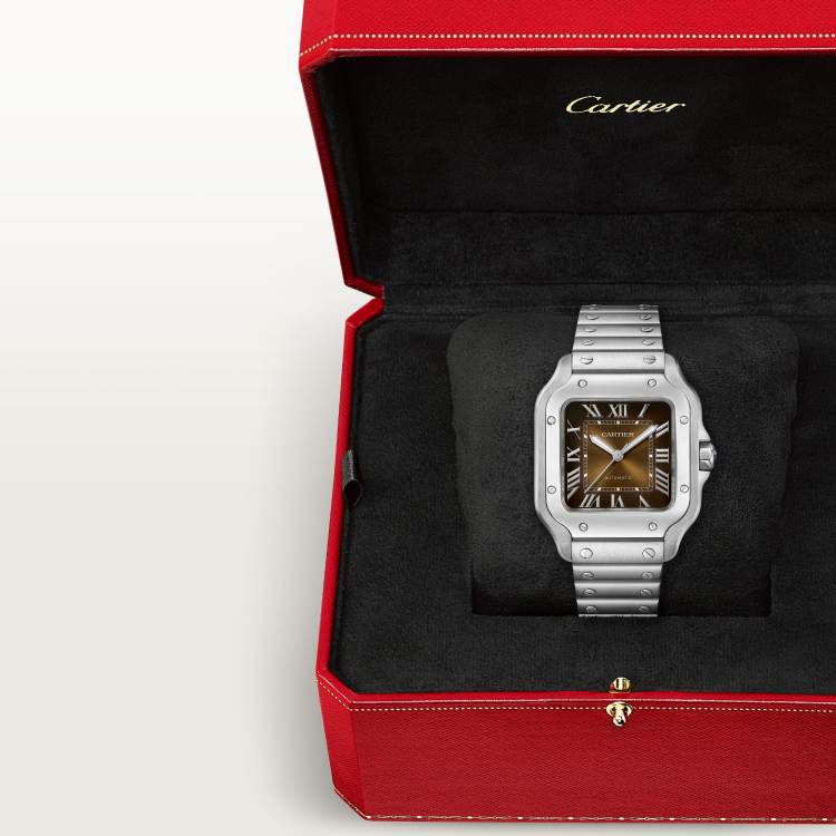 Santos de Cartier腕表 中号款 精钢 自动上链