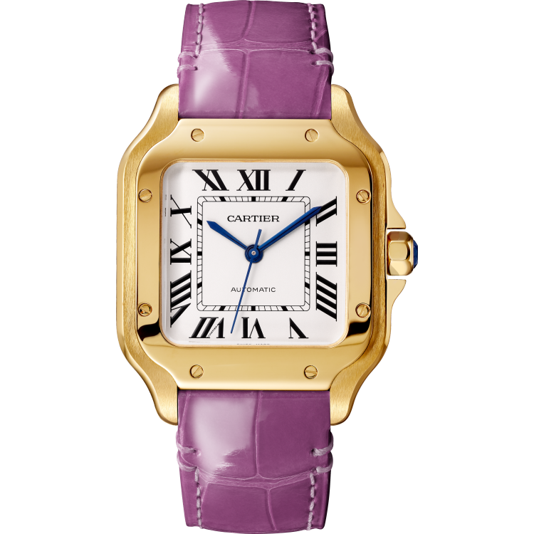Santos de Cartier腕表 中号款 18K黄金 自动上链