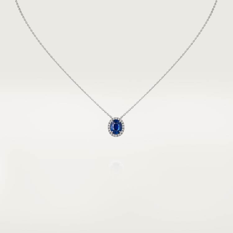 Cartier Destinée项链，镶嵌彩色宝石 18K白金