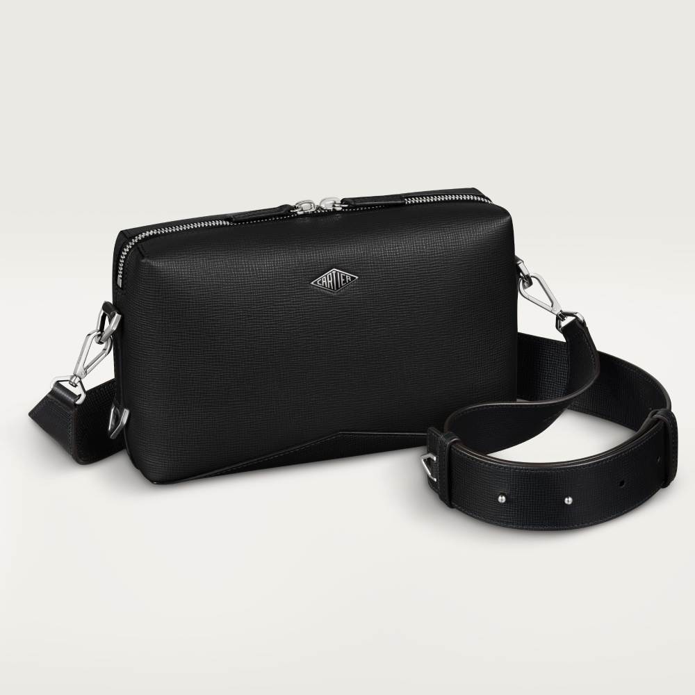 Cartier Losange肩背包 黑色 小牛皮