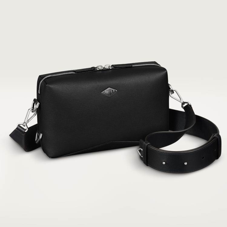 Cartier Losange肩背包 黑色 小牛皮