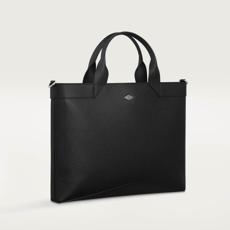 Cartier Losange公文包 黑色 小牛皮