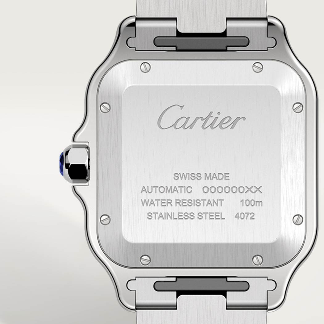 Santos de Cartier腕表 大号 精钢 - 黑色ADLC碳镀层（非晶体类金刚石碳镀层）精钢 自动上链