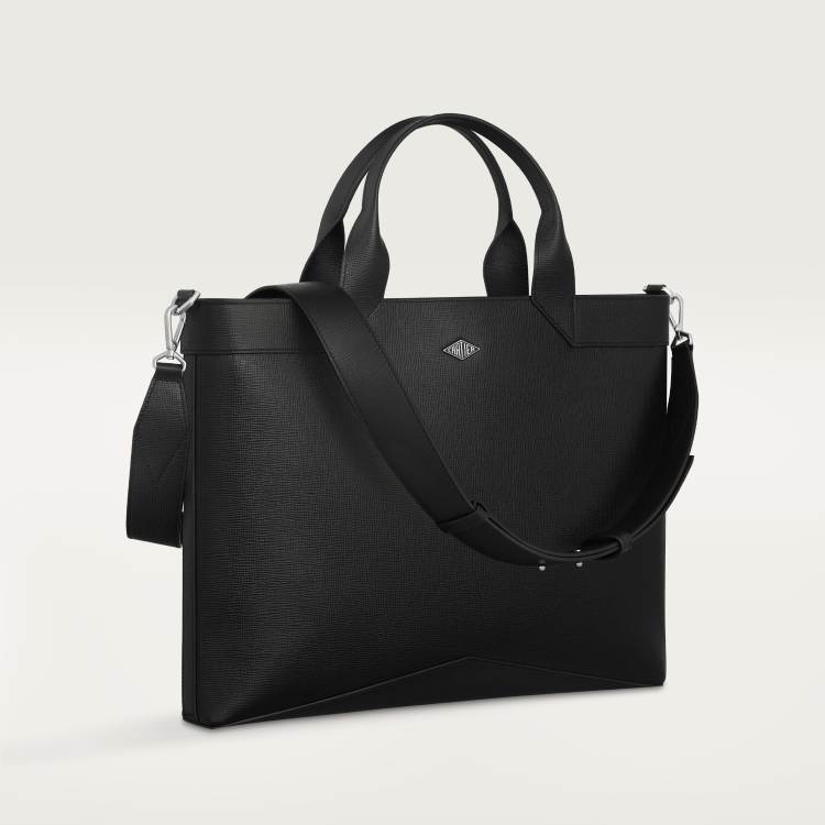 Cartier Losange公文包 黑色 小牛皮