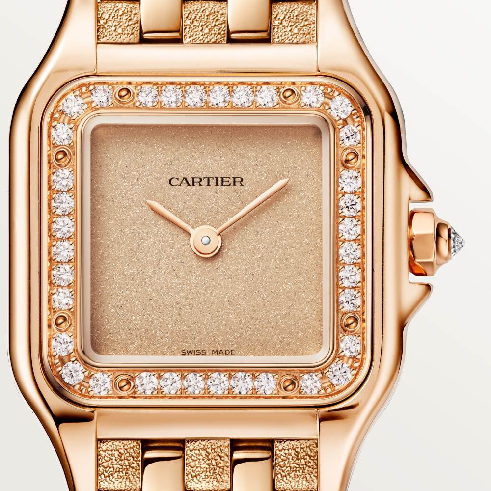 Panthère de Cartier卡地亚猎豹腕表，小号表款 小号款 18K玫瑰金 石英