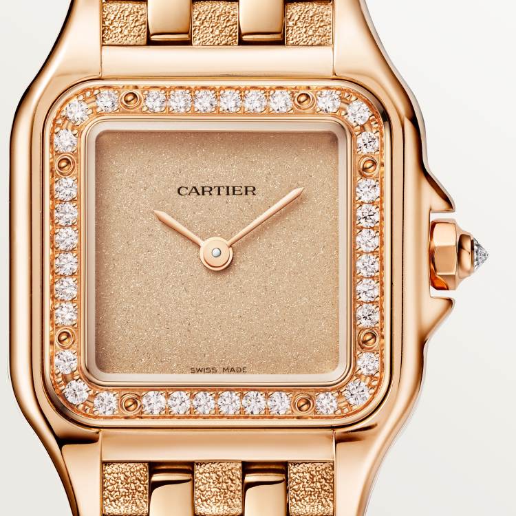 Panthère de Cartier卡地亚猎豹腕表，小号表款 小号款 18K玫瑰金 石英