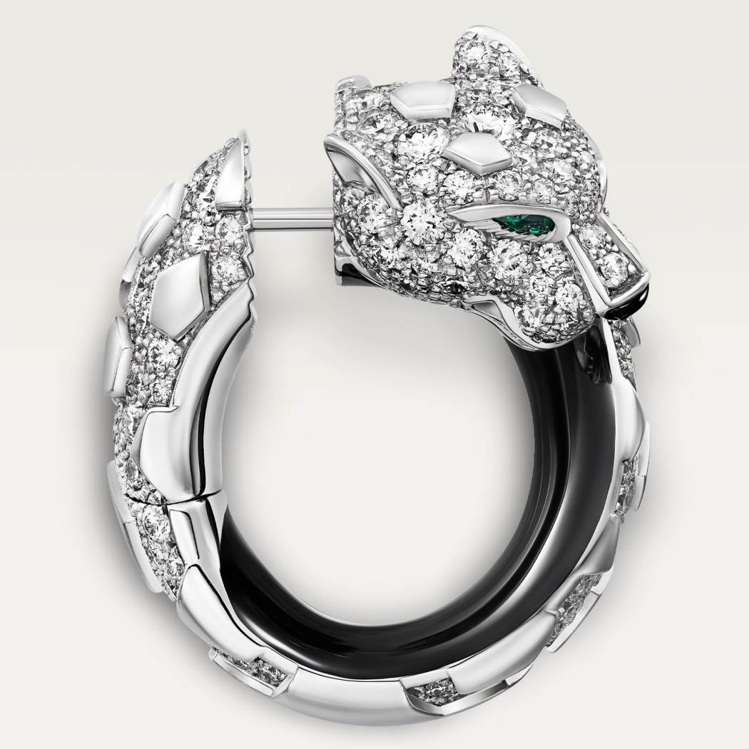 Panthère de Cartier耳环 18K白金