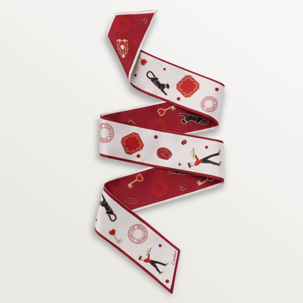 Diabolo de Cartier系列Bandeau细丝巾