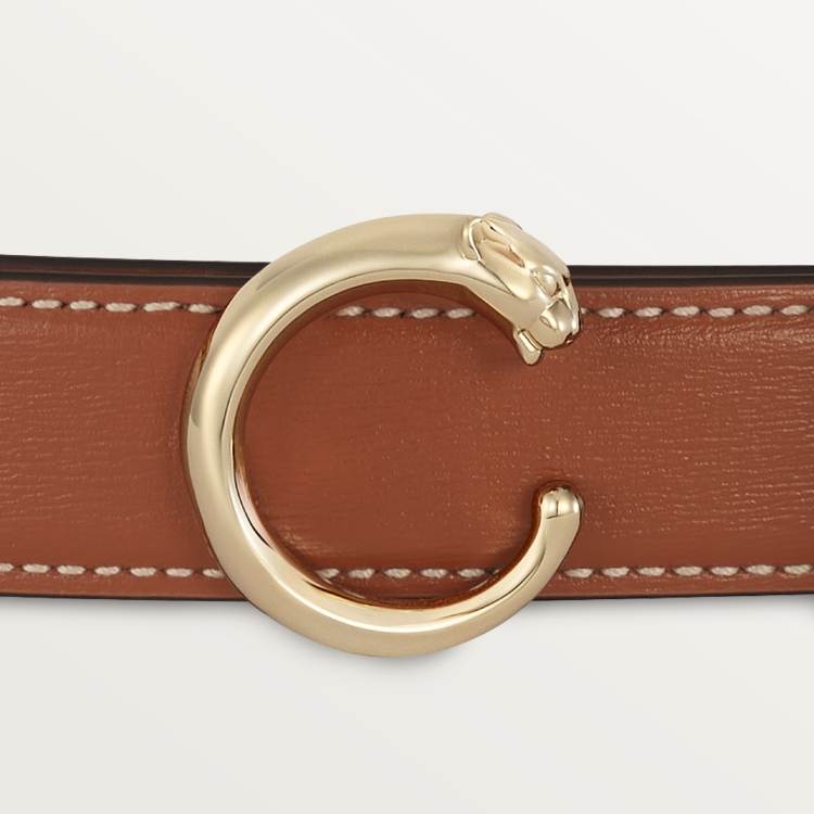 Panthère de Cartier系列25毫米皮带（尺寸：75厘米） 淡褐色 牛皮