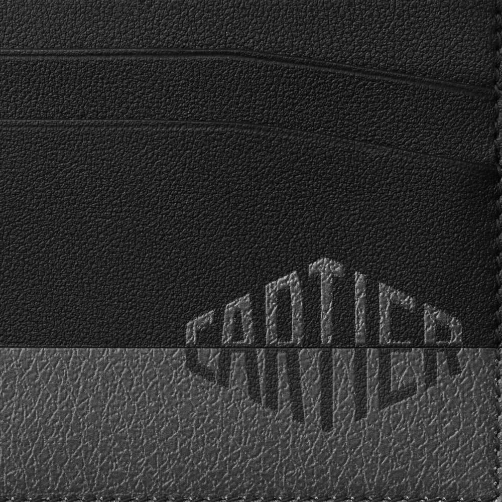 Cartier Losange Shadow系列双层卡片夹 黑色 小牛皮