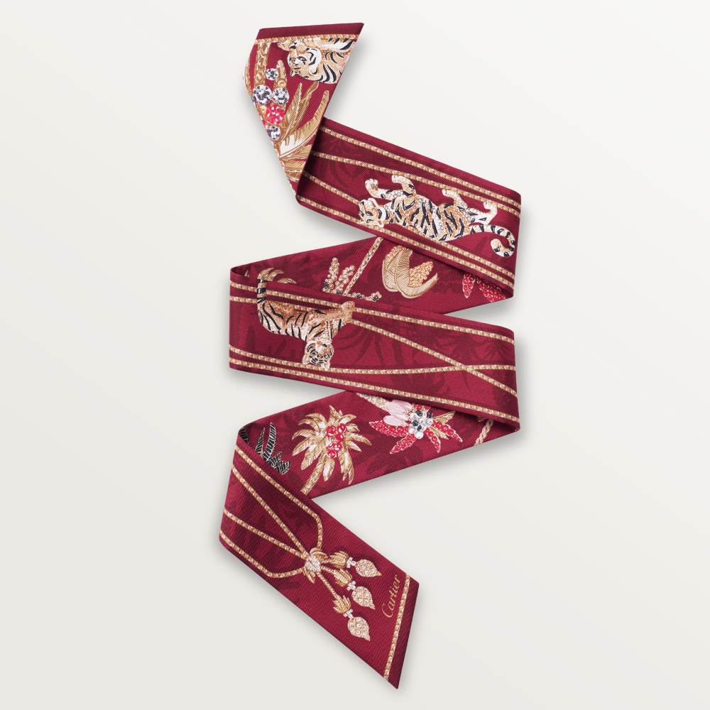 Jewellery Palm Trees图案Bandeau细丝巾