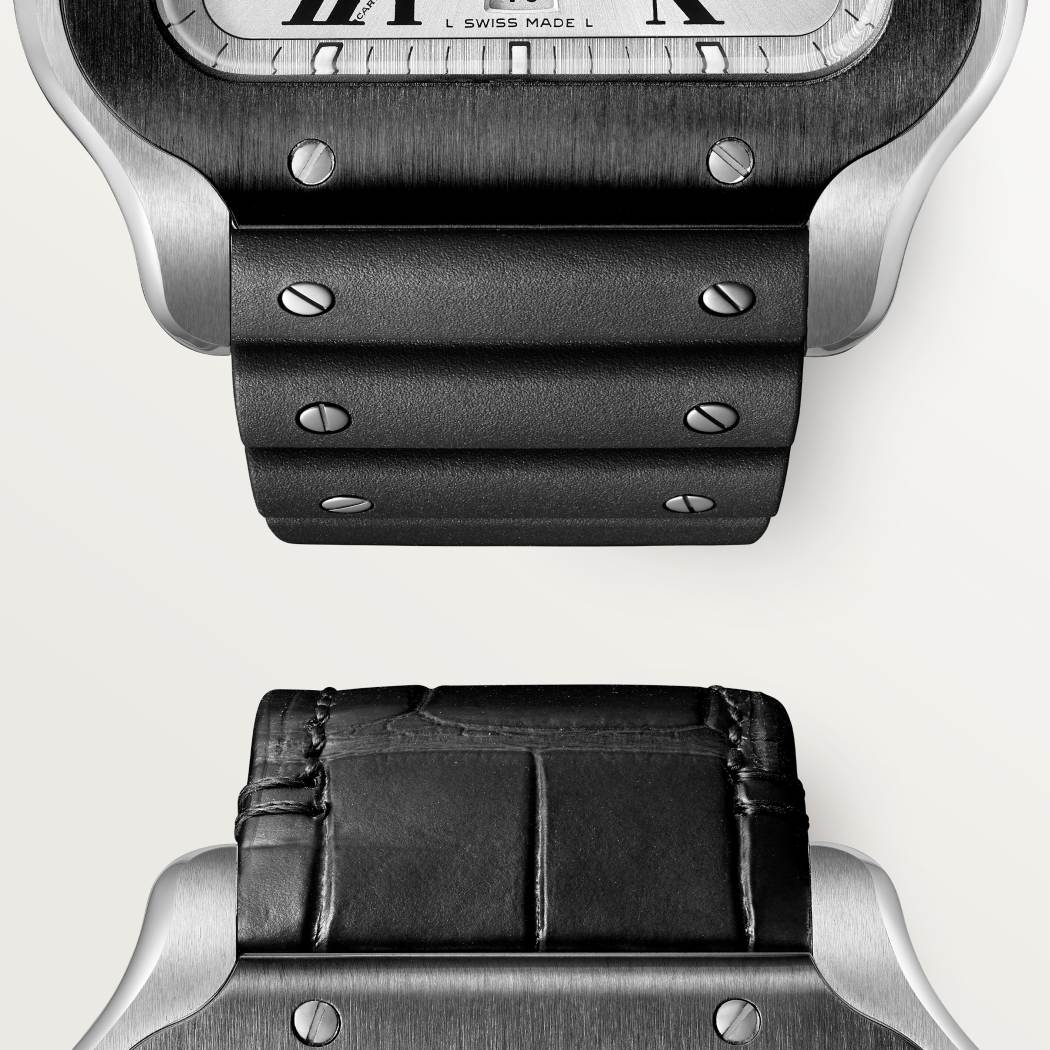 Santos de Cartier计时码表 XL 精钢 - 黑色ADLC碳镀层（非晶体类金刚石碳镀层）精钢 自动上链
