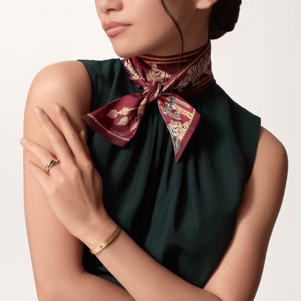 Jewellery Palm Trees图案Bandeau细丝巾
