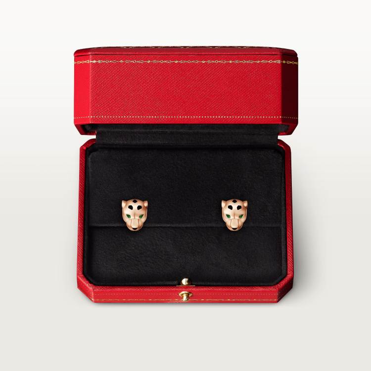 Panthère de Cartier卡地亚猎豹耳钉  18K玫瑰金