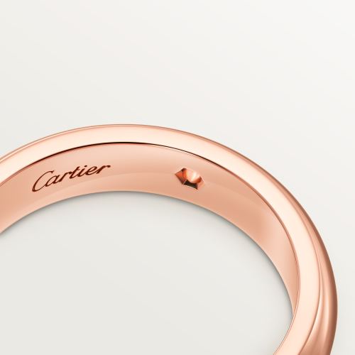 C de Cartier戒指，宽4毫米，镶嵌1颗钻石