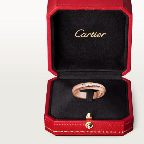 C de Cartier戒指，宽4毫米，镶嵌1颗钻石